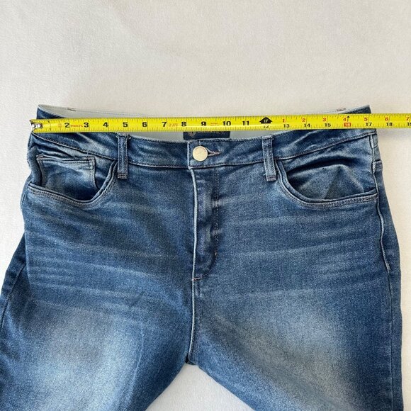 Democracy Womens Absolution Cropped Bootcut Jeans Size 16 Faded Blue Stretch - Picture 11 of 12